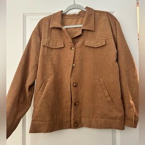 Corduroy Flap Button Up Jakcet
